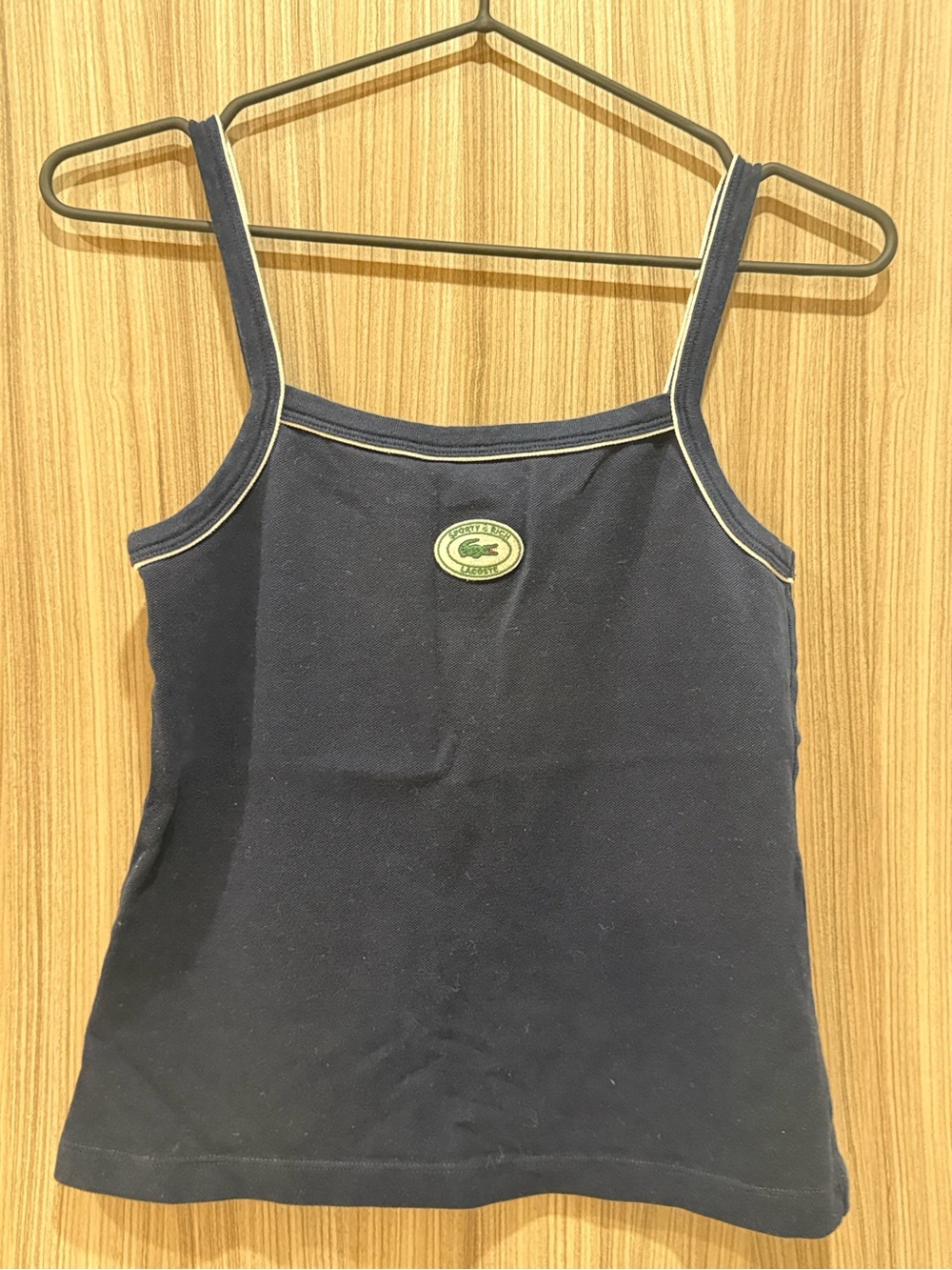 Sporty & Rich × Lacoste Stretch Piqué Tank Top – Navy – Size 34